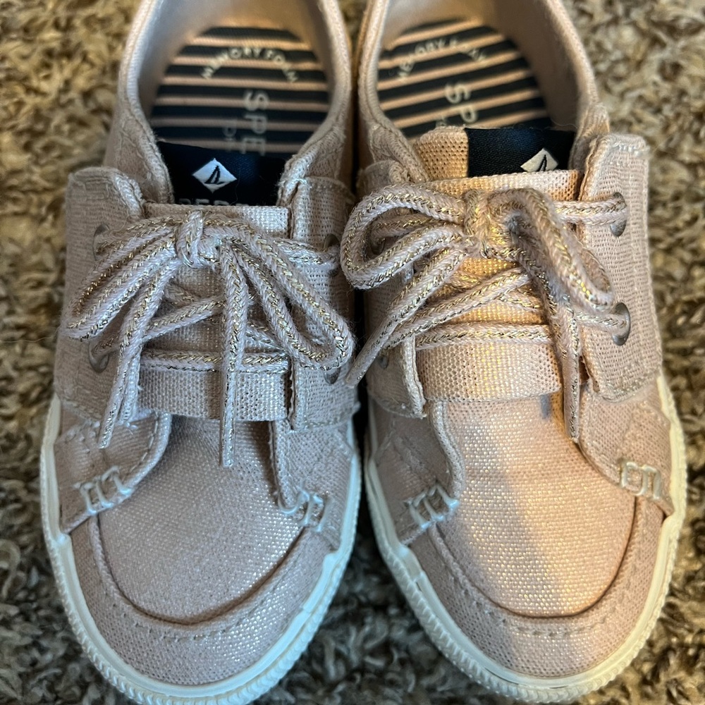 Sperry toddler size 9 shoes light pink